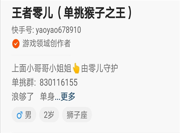 王者零儿资料 王者零儿长什么样