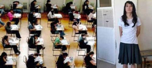 小伙子男扮女装替女友高考 被评为“年度浪漫男士”