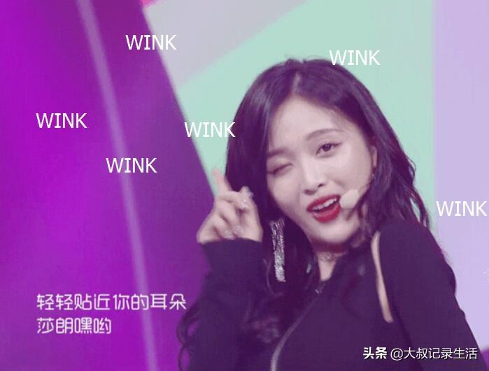 给你wink是什么意思中文（女生发wink的含义）