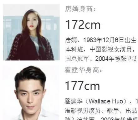 何炅的身高具体是多少（盘点明星们的尴尬身高事件）