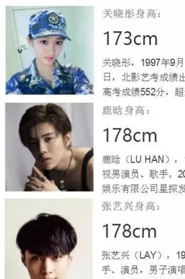 何炅的身高具体是多少（盘点明星们的尴尬身高事件）