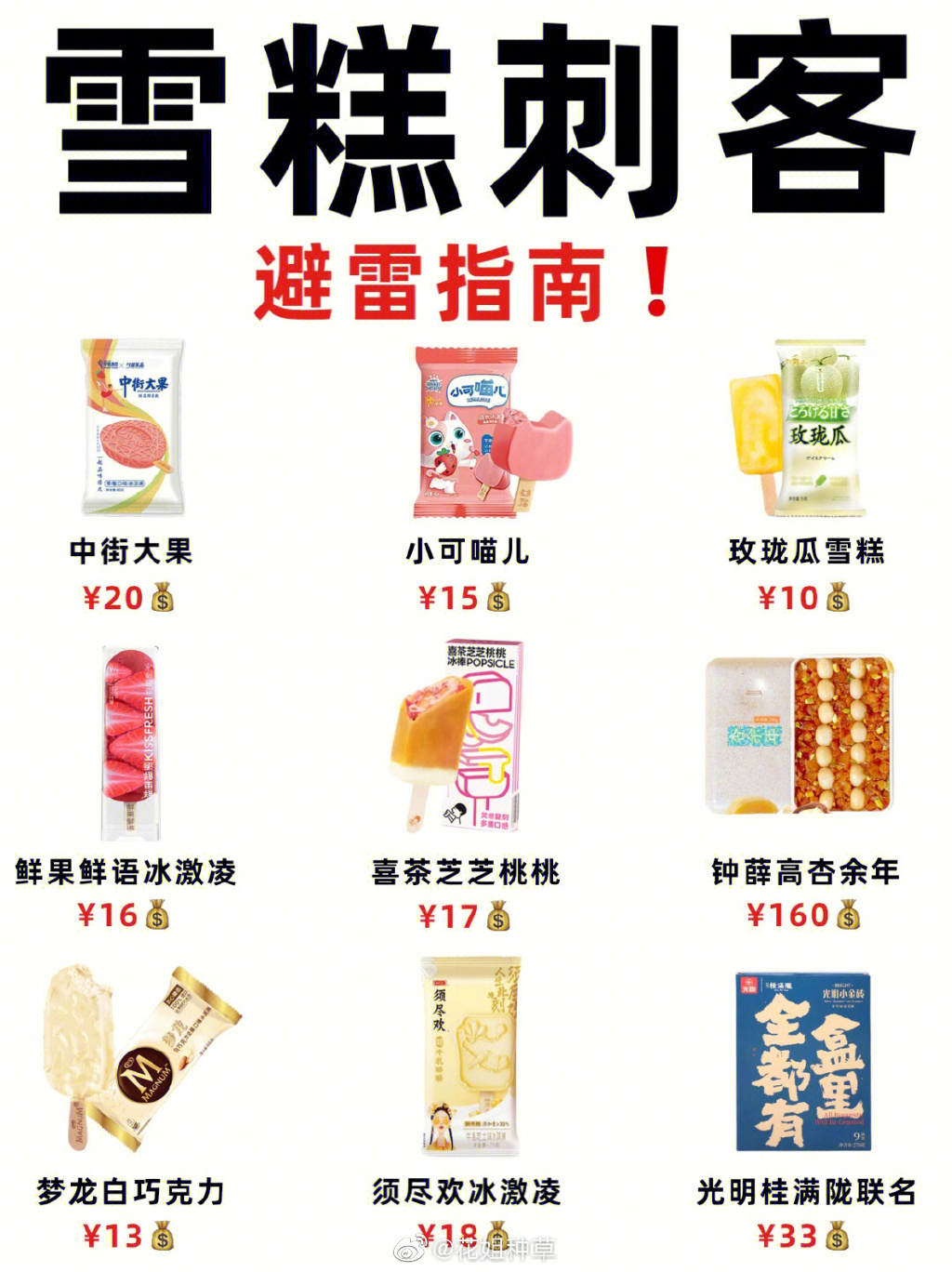 雪糕刺客排行榜（雪糕刺客最贵的508元）