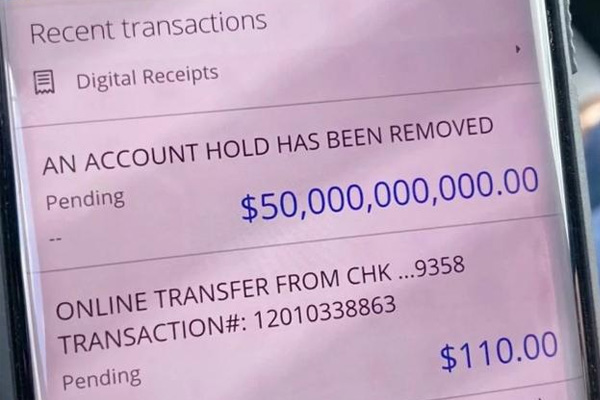 美夫妇银行账户突然多出500亿美元